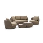 Intenso Santa Ninfa Sessel-Sofa Lounge-Set 5-teilig