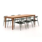 Manifesto Cavone/Bruca 220 cm Gartenmöbel-Set 7-teilig stapelbar