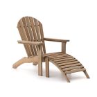 ROUGH-S Adirondack Gartensessel mit Hocker