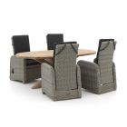 Intenso Umbria/ROUGH-Y Ellips 200 cm Gartenmöbel-Set 5-teilig verstellbar