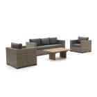 Forza Giotto/ROUGH-L 120 cm Sessel-Sofa Lounge-Set 4-teilig
