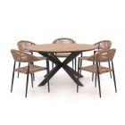 Manifesto Belpasso/Fidenza ø 149 cm Gartenmöbel-Set 6-teilig