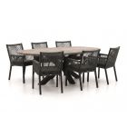 Manifesto Rivola/ROUGH-Y Ellips 240cm dining tuinset 7-delig