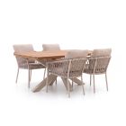 Bellagio Birgi Novo/Induno Deens Ovaal 180cm dining tuinset 5-delig stapelbaar