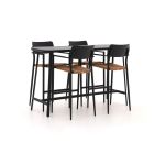 Bellagio Cino 175 cm Gartenbar-Set 5-Teilig Stapelbar