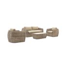 Intenso Marecchia Sessel-Sofa Lounge-Set 4-teilig