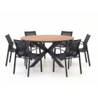 Forza Altea/Fidenza ø 149 cm Gartenmöbel-Set 7-teilig stapelbar