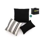 Dekokissen Set Timeless Stripe Black