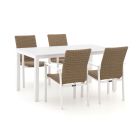 Manifesto Villongo/Menzano 160 cm Gartenmöbel-Set 5-teilig stapelbar