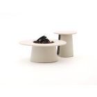 Cosidune Lounge Feuertisch-Set ø 100 cm (h: 40 cm)/ø 55 cm (h: 55 cm)