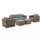 ROUGH-C Sessel-Sofa Lounge-Set 5-teilig