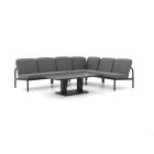 Manifesto San Teodoro/Usini 140 cm Dining Ecklounge-Set 5-teilig verstellbar