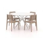 Forza Xitta/Sora ø 127 cm Gartenmöbel-Set 5-teilig