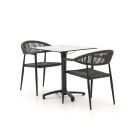 Manifesto Belpasso/Canzo 70 cm Gartenmöbel-Set 3-teilig verstelbar