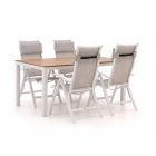 Bellagio Lugo/Fidenza 160 cm Gartenmöbel-Set 5-teilig verstellbar