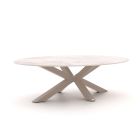 Bellagio Induno Ellips Low Dining Gartentisch 240x120 cm