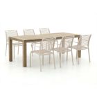 Apple Bee Hawaii/ROUGH-S 220 cm Gartenmöbel-Set 7-teilig stapelbar