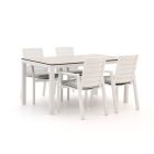 Bellagio Leggo/La Fonte 160 cm Gartenmöbel-Set 5-teilig stapelbar