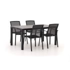 Bellagio Dranera/Fidenza 160 cm Gartenmöbel-Set 5-teilig stapelbar