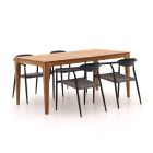 Manifesto Cavone/Bruca 170 cm Gartenmöbel-Set 5-teilig stapelbar