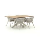 Manifesto Valsecca/Furato 180 cm Gartenmöbel-Set 5-Teilig