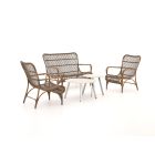 Intenso Napoli/Bovezzo Sessel-Sofa Lounge-Set 5-teilig