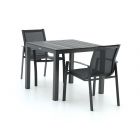 R&S Design Altea/Fidenza 90 cm Gartenmöbel-Set 3-teilig stapelbar