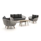 Intenso Stila/ROUGH-K Sessel-Sofa Lounge-Set 5-teilig
