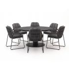 Tierra Outdoor Rivera/La Fonte ø 150 cm Gartenmöbel-Set 7-teilig