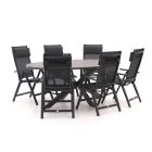 Bellagio Avenza/Fidenza ovaal 220cm dining tuinset 7-delig verstelbaar