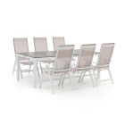 Bellagio Avenza/Fidenza 220 cm Gartenmöbel-Set 7-teilig verstellbar