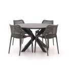 Forza Ripi/Fidenza ø 126 cm Gartenmöbel-Set 5-teilig stapelbar