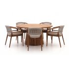 Bellagio Brasimone/Santa Severina ø 150 cm Gartenmöbel-Set 6-teilig stapelbar