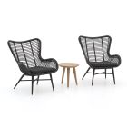 Intenso Rovello/ROUGH-K 40 cm Balkonmöbel-Set Lounge 3-teilig