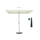 Shadowline Aruba Sonnenschirm 250x250 cm - Light Grey (inkl. 50 kg Sonnenschirmständer) (inkl. Schutzhülle)