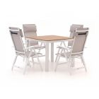 Bellagio Avenza/Fidenza 90cm dining tuinset 5-delig verstelbaar