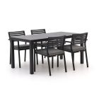 Bellagio Rumo/Menzano 160 cm Gartenmöbel-Set 5-Teilig Stapelbar