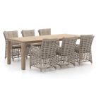 Manifesto Ortello/ROUGH-S 220 cm Gartenmöbel-Set 7-teilig