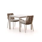 Bellagio Caronia/Sestino 90 cm Gartenmöbel-Set 3-teilig stapelbar