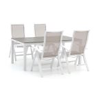 Bellagio Lugo/Fidenza 183 cm Gartenmöbel-Set 5-teilig verstellbar