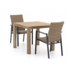 Manifesto Villongo/ROUGH-S 90 cm Gartenmöbel-Set 3-teilig stapelbar
