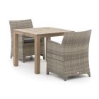 Forza Barolo/ROUGH-S 90 cm Gartenmöbel-Set 3-teilig