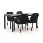 Tierra Outdoor Liv/La Fonte 160 cm Gartenmöbel-Set 5-teilig stapelbar