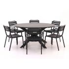 Forza Vico/Fidenza ø 149 cm Gartenmöbel-Set 7-teilig stapelbar