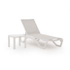 Forza Russi Gartenliegen-Set 3-teilig stapelbar verstellbar