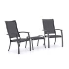 Bellagio Lugo/Stresa Balkonmöbel-Set 3-teilig stapelbar