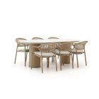 Hartman Taragona/Valencia 220 cm Gartenmöbel-Set 7-teilig