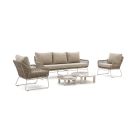 Intenso Isorella/Sarsina Sessel-Sofa Lounge-Set 4-teilig
