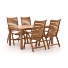 Sunyard Corby/Liverpool 160 cm Gartenmöbel-Set 5-teilig verstelbar