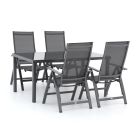 Bellagio Avenza/Caluso 160 cm Gartenmöbel-Set 5-teilig verstellbar